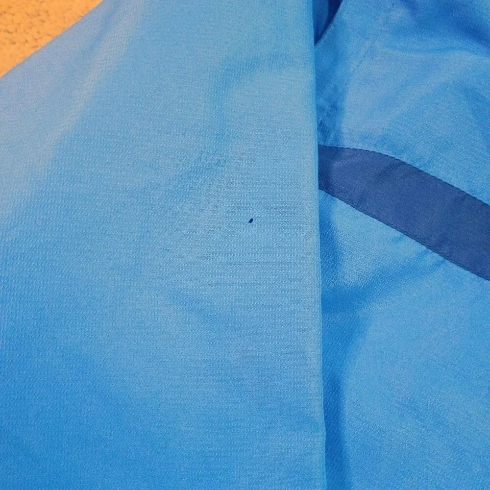 Dobsom Sweden Windbreaker Jacket Mens XL Blue Hooded Gorpcore Outdoor‎ Full Zip